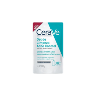 Refil Gel de Limpeza CeraVe Acne Control 227g – Ácido Salicílico e Controle de Oleosidade